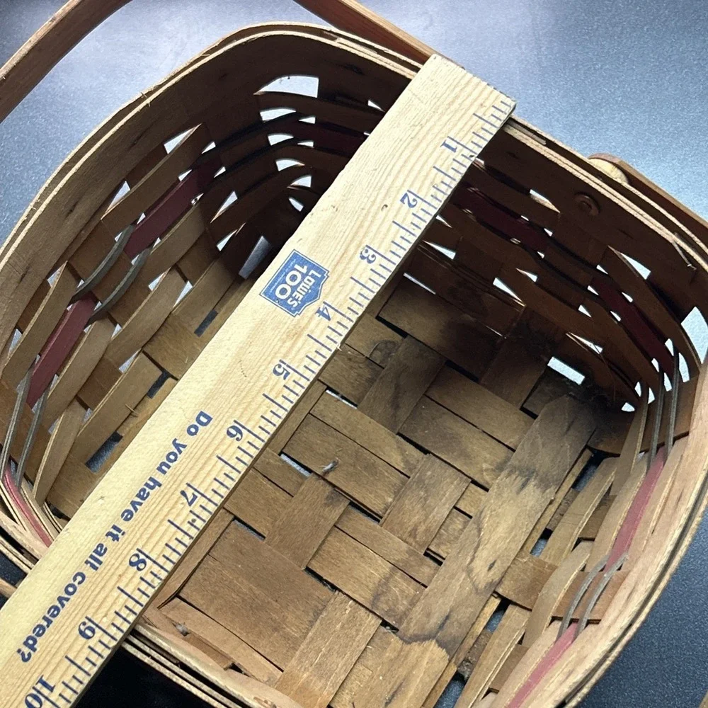 Workshops of GERALD E HENN Handmade Maple 1997 Limited Edition HOLIDAY BASKET